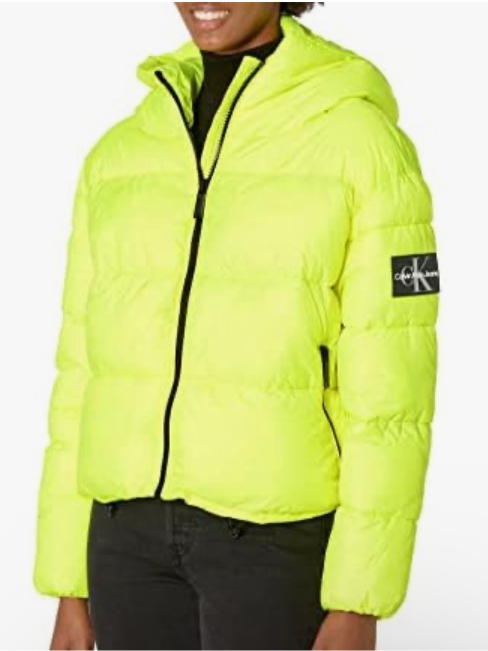 Calvin Klein Jeans Women's Hooded Boxy Puffer Jacket,S!NWOT